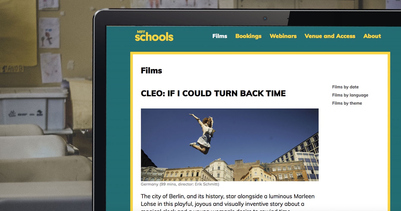 MIFF Schools Microsite